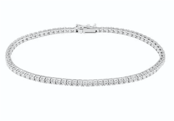 Armband Gioielleria Dossena  Dame in Weißgold Cubic Zirconia BROR-3-253 TENNIS - BROR-3-253 TENNIS